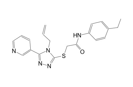 2-{[4-allyl-5-(3-pyridinyl)-4H-1,2,4-triazol-3-yl]sulfanyl}-N-(4-ethylphenyl)acetamide