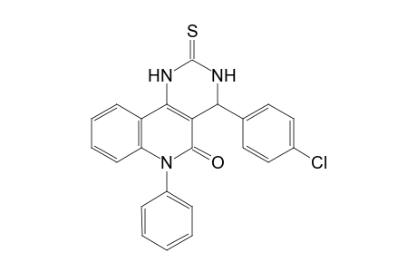 4-(4-Chlorophenyl)-6-phenyl-2-thioxo-2,3,4,6-tetrahydropyrimido[5,4-c]quinolin-5(1H)-one