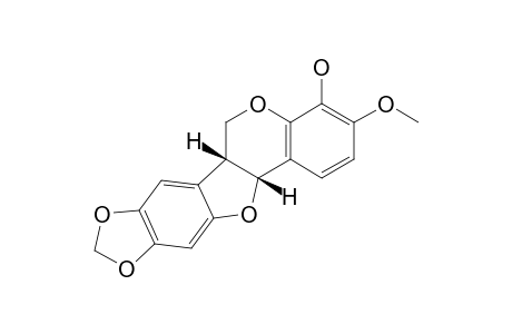 (+)-4-HYDROXY-3-METHOXY-8,9-METHYLENEDIOXYPTEROCARPAN