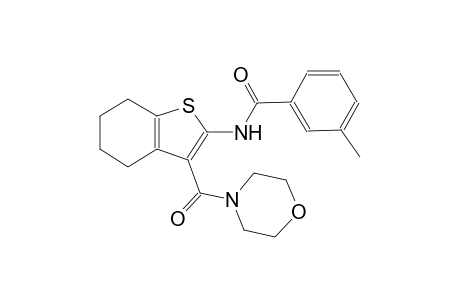 benzamide, 3-methyl-N-[4,5,6,7-tetrahydro-3-(4-morpholinylcarbonyl)benzo[b]thien-2-yl]-