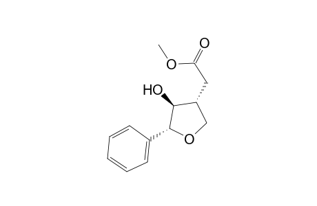 ((3R*,4S*,5R*)-4-Hydroxy-5-phenyltetrahydrofuran-3-yl)acetic acid methyl ester