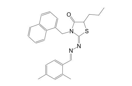 2,4-dimethylbenzaldehyde [(2E)-3-(1-naphthylmethyl)-4-oxo-5-propyl-1,3-thiazolidin-2-ylidene]hydrazone