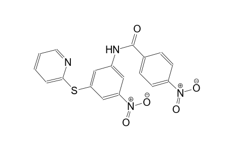 4-nitro-N-[3-nitro-5-(2-pyridinylsulfanyl)phenyl]benzamide