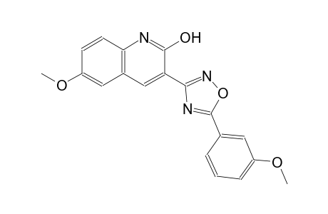 6-methoxy-3-[5-(3-methoxyphenyl)-1,2,4-oxadiazol-3-yl]-2-quinolinol