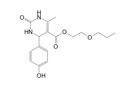 5-pyrimidinecarboxylic acid, 1,2,3,4-tetrahydro-4-(4-hydroxyphenyl)-6-methyl-2-oxo-, 2-propoxyethyl ester