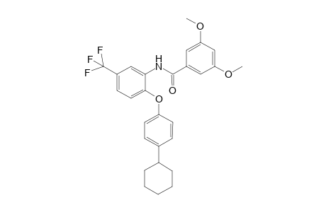 Benzamide, N-[2-(4-cyclohexylphenoxy)-5-(trifluoromethyl)phenyl]-3,5-dimethoxy-