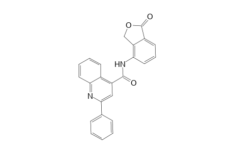 4-Quinolinecarboxamide, N-(1,3-dihydro-1-oxo-4-isobenzofuranyl)-2-phenyl-