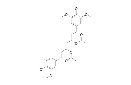 3,5-DIACETOXY-7-(4-HYDROXY-3-METHOXYPHENYL)-1-(4-HYDROXY-3,5-DIMETHOXYPHENYL)-HEPTANE