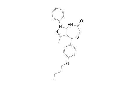 4-(4-butoxyphenyl)-3-methyl-1-phenyl-4,8-dihydro-1H-pyrazolo[3,4-e][1,4]thiazepin-7(6H)-one