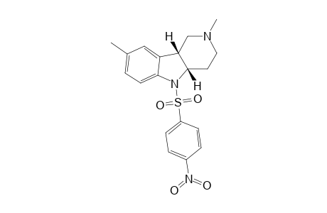 Pyrido[4,3-b]indole, 1,2,3,4,4a,9b-hexahydro-2,8-dimethyl-5-(4-nitrophenylsulfonyl)-