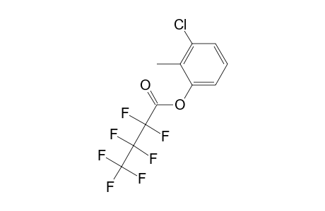 3-Chloro-2-methylphenol, o-heptafluorobutyryl-