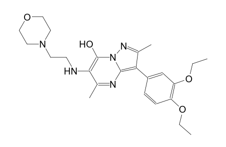 pyrazolo[1,5-a]pyrimidin-7-ol, 3-(3,4-diethoxyphenyl)-2,5-dimethyl-6-[[2-(4-morpholinyl)ethyl]amino]-