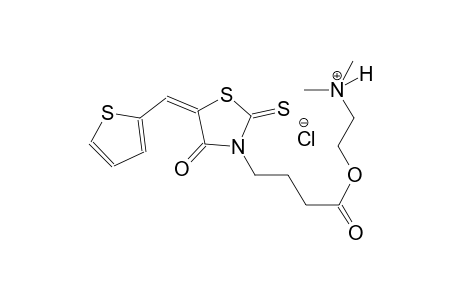 ethanaminium, N,N-dimethyl-2-[1-oxo-4-[(5E)-4-oxo-5-(2-thienylmethylene)-2-thioxothiazolidinyl]butoxy]-, chloride