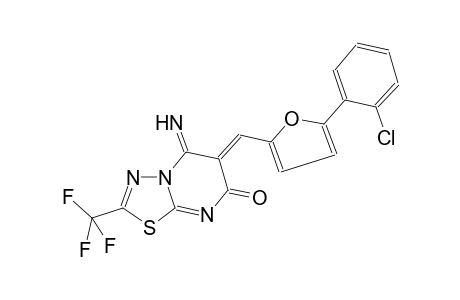 7H-[1,3,4]thiadiazolo[3,2-a]pyrimidin-7-one, 6-[[5-(2-chlorophenyl)-2-furanyl]methylene]-5,6-dihydro-5-imino-2-(trifluoromethyl)-, (6Z)-