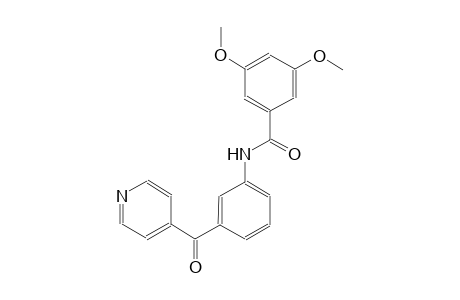 benzamide, 3,5-dimethoxy-N-[3-(4-pyridinylcarbonyl)phenyl]-