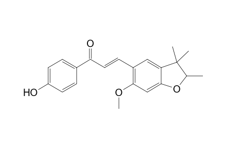 3-(6-Methoxy-2,3,3-trimethyl-2,3-dihydrofurano[b]phenyl-6-yl)-1-(4-hydroxyphenyl)-2-propen-1-one