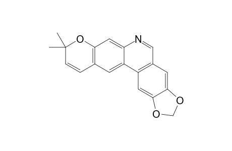 2,3-METHYLENEDIOXY-9,9-DIMETHYL-9H-PYRANO-[3,2-B]-PHENANTHRIDINE