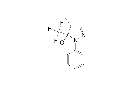 4-methyl-2-phenyl-3-(trifluoromethyl)-4H-pyrazol-3-ol