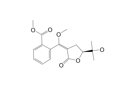 AVICENNONE_A;METHYL-2-[(E)-[5-(1-HYDROXY-1-METHYLETHYL)-2-OXODIHYDROFURAN-3-(2-H)-YLIDENE]-(METHOXY)-METHYL]-BENZOATE