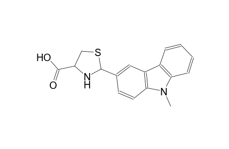 2-(9-methyl-9H-carbazol-3-yl)-1,3-thiazolidine-4-carboxylic acid
