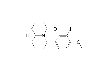 4H-Quinolizin-4-one, 1,2,3,6,9,9a-hexahydro-6-(3-iodo-4-methoxyphenyl)-, cis-(.+-.)-