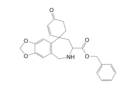 Spiro[cyclohex-2-ene-1,9'-[9H-1,3]dioxolo[4,5-h][2]benzazepine]-6'(5' H)-carboxylic acid, 7',8'-dihydro-4-oxo-, phenylmethyl ester, (.+-.)-