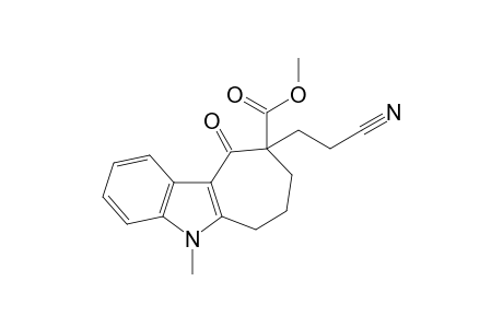 Methyl 9-(2-cyanoethyl)-5-methyl-10-oxo-5,6,7,8,9,10-hexa-hydrocyclohepta[b] indole-9-carboxylate