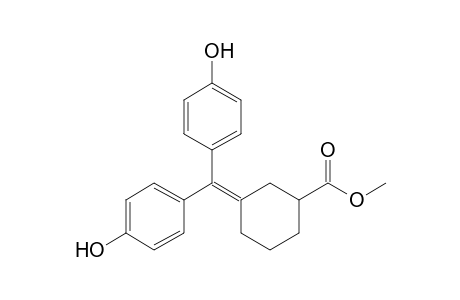 Methyl 3-[bis(p-hydroxyphenyl)methylene]cyclohexane-1-carboxylate