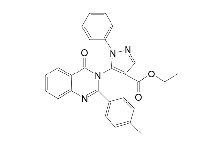 5-[2-(4-methylphenyl)-4-oxo-3-quinazolinyl]-1-phenyl-4-pyrazolecarboxylic acid ethyl ester