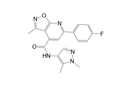 isoxazolo[5,4-b]pyridine-4-carboxamide, N-(1,5-dimethyl-1H-pyrazol-4-yl)-6-(4-fluorophenyl)-3-methyl-