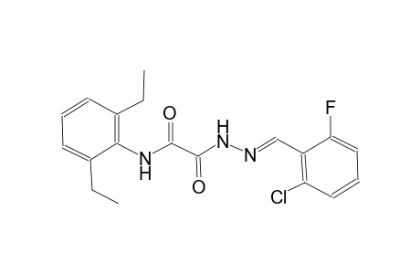 acetic acid, [(2,6-diethylphenyl)amino]oxo-, 2-[(E)-(2-chloro-6-fluorophenyl)methylidene]hydrazide