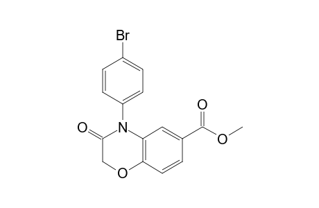 Methyl 4-(4-Bromophenyl)-3-oxo-3,4-dihydro-2H-1,4-benzoxazine-6-carboxylate