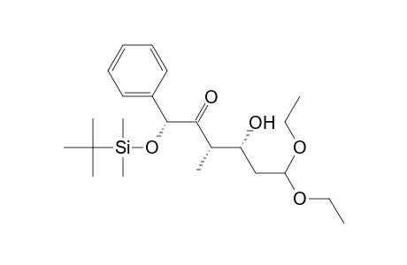 (3R,4S,6R)-1,1-Diethoxy-3-hydroxy-4-methyl-5-oxo-6-[(tert-butyldimethylsilyl)oxy]-6-phenylhexane