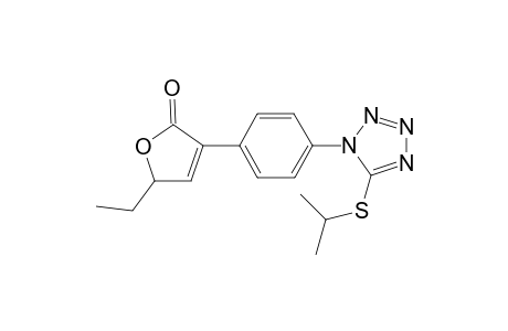 5-Ethyl-3-[4-(5-isopropylsulfanyl-tetrazol-1-yl)-phenyl]-5H-furan-2-one