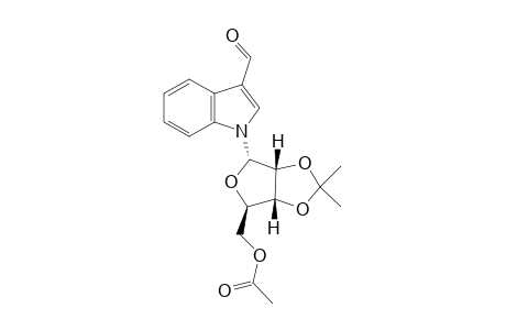 1-(2,3-O-Isopropylidene-5-O-acetyl-.alpha.-D-ribofuranosyl)indole-3-carboxldehyde