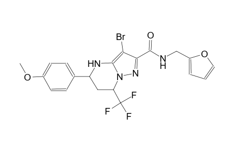3-bromo-N-(2-furylmethyl)-5-(4-methoxyphenyl)-7-(trifluoromethyl)-4,5,6,7-tetrahydropyrazolo[1,5-a]pyrimidine-2-carboxamide