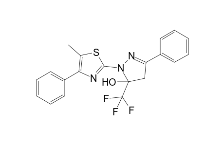 2-(5-Methyl-4-phenyl-1,3-thiazol-2-yl)-5-phenyl-3-(trifluoromethyl)-4H-pyrazol-3-ol