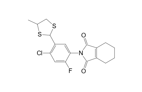 1H-Isoindole-1,3(2H)-dione, 2-[4-chloro-2-fluoro-5-(4-methyl-1,3-dithiolan-2-yl)phenyl]-4,5,6,7-tetrahydro-