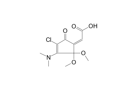 2-CHLORO-3-DIMETHYLAMINO-4,4-DIMETHOXY-5Z-CARBOXYMETHYLENE-2-CYCLOPENTENONE