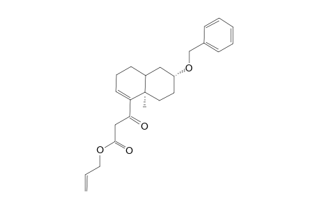 3-((6R,8aR)-6-Benzyloxy-8a-methyl-3,4,4a,5,6,7,8,8a-octahydro-naphthalen-1-yl)-3-oxo-propionic acid allyl ester
