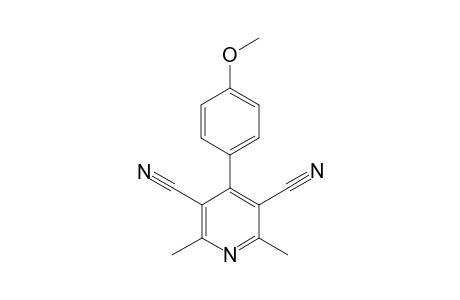 2,6-Dimethyl-4-(4-methoxyphenyl)pyrridine-3,5-dicarbonitrile