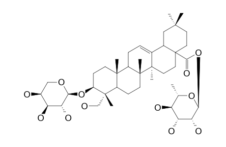 3-O-ALPHA-L-ARABINOPYRANOSYL_HEDERAGENIN_28-O-ALPHA-L-RHAMNOPYRANOSYL_ESTER