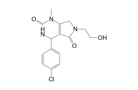 1H-pyrrolo[3,4-d]pyrimidine-2,5-dione, 4-(4-chlorophenyl)-3,4,6,7-tetrahydro-6-(2-hydroxyethyl)-1-methyl-