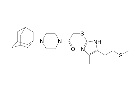 Piperazine, 1-[2-[[4-methyl-5-[2-(methylthio)ethyl]-1H-imidazol-2-yl]thio]acetyl]-4-tricyclo[3.3.1.1(3,7)]dec-1-yl-
