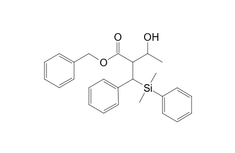 Benzyl (2RS,3SR)-2-[(RS)-.alpha.-dimethyl(phenyl)silylbenzyl]-3-hydroxybutanoate