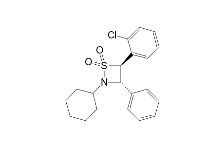 trans-2-Cyclohexyl-3-phenyl-4-(2-chlorophenyl)-1,2-thiazetizine 1,1-dioxide