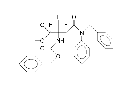 N.beta.-Benzyl-N.alpha.-benzyloxycarbonyl-N.beta.-phenyl-2-trifluoromethyl-asparagine methyl ester