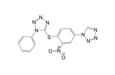 1H-tetrazole, 5-[[2-nitro-4-(1H-tetrazol-1-yl)phenyl]thio]-1-phenyl-