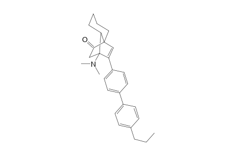 11-(4"-Propylbiphenyl-4'-yl)-7-(dimethylamino)tricyclo[5.2.2.0(1,6)]undec-10-en-9-one