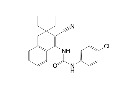 urea, N-(4-chlorophenyl)-N'-(2-cyano-3,3-diethyl-3,4-dihydro-1-naphthalenyl)-